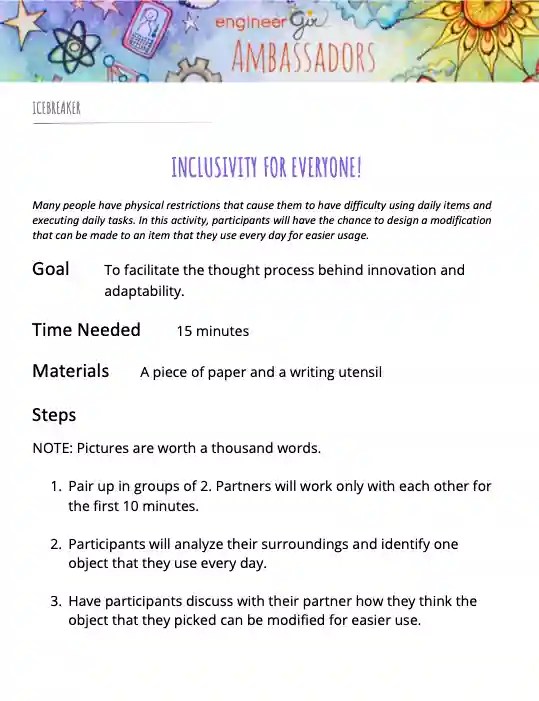 Inclusivity for Everyone Title